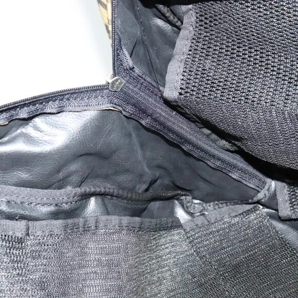 FENDI Zucca Canvas Shoes bag Brown Black Auth 134236 - Picture 13 of 16